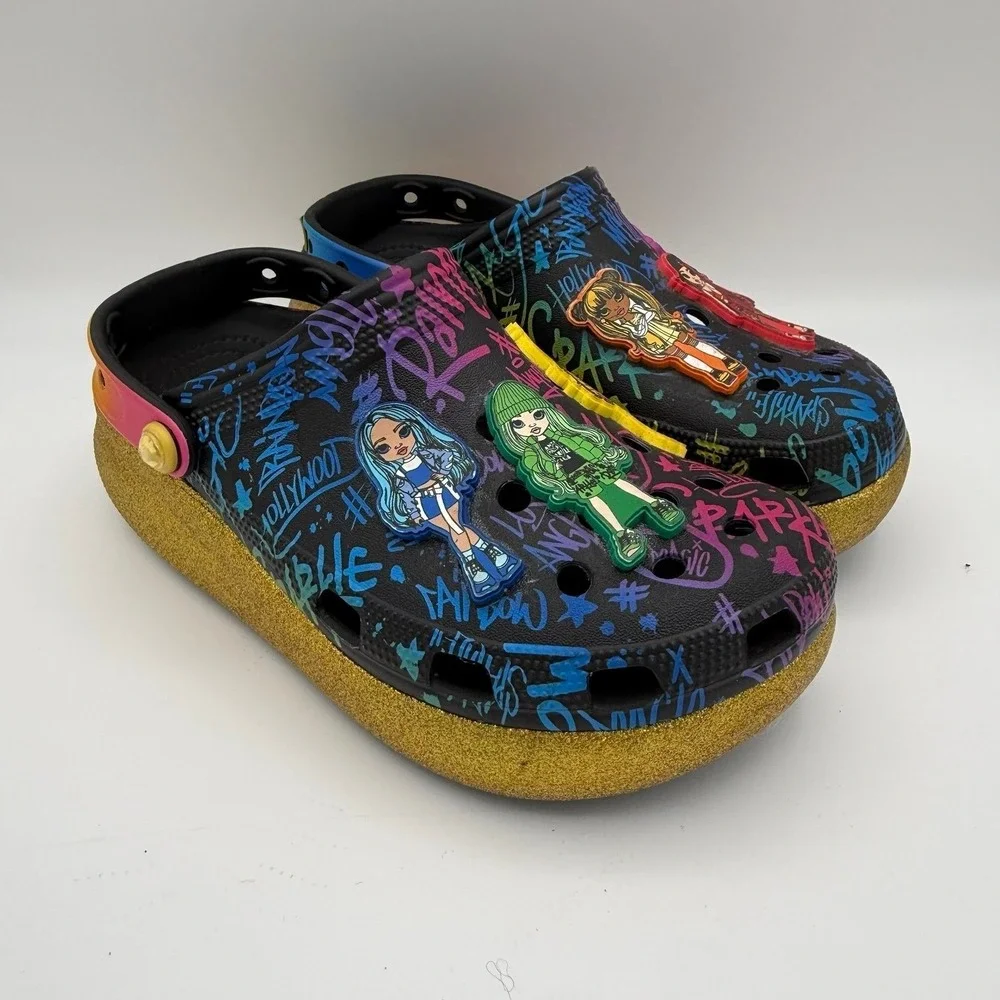 YOUTH Kids Crocs Rainbow High Platform Dolls Cutie Crush Slip-On Clogs Size‎ J5
